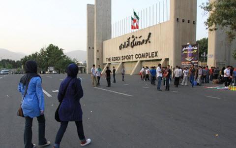 ifmat - Iran Regimes Vigilantes Acting on Khameneis Fire-At-Will Order to Prevent Women From Entering Stadiums