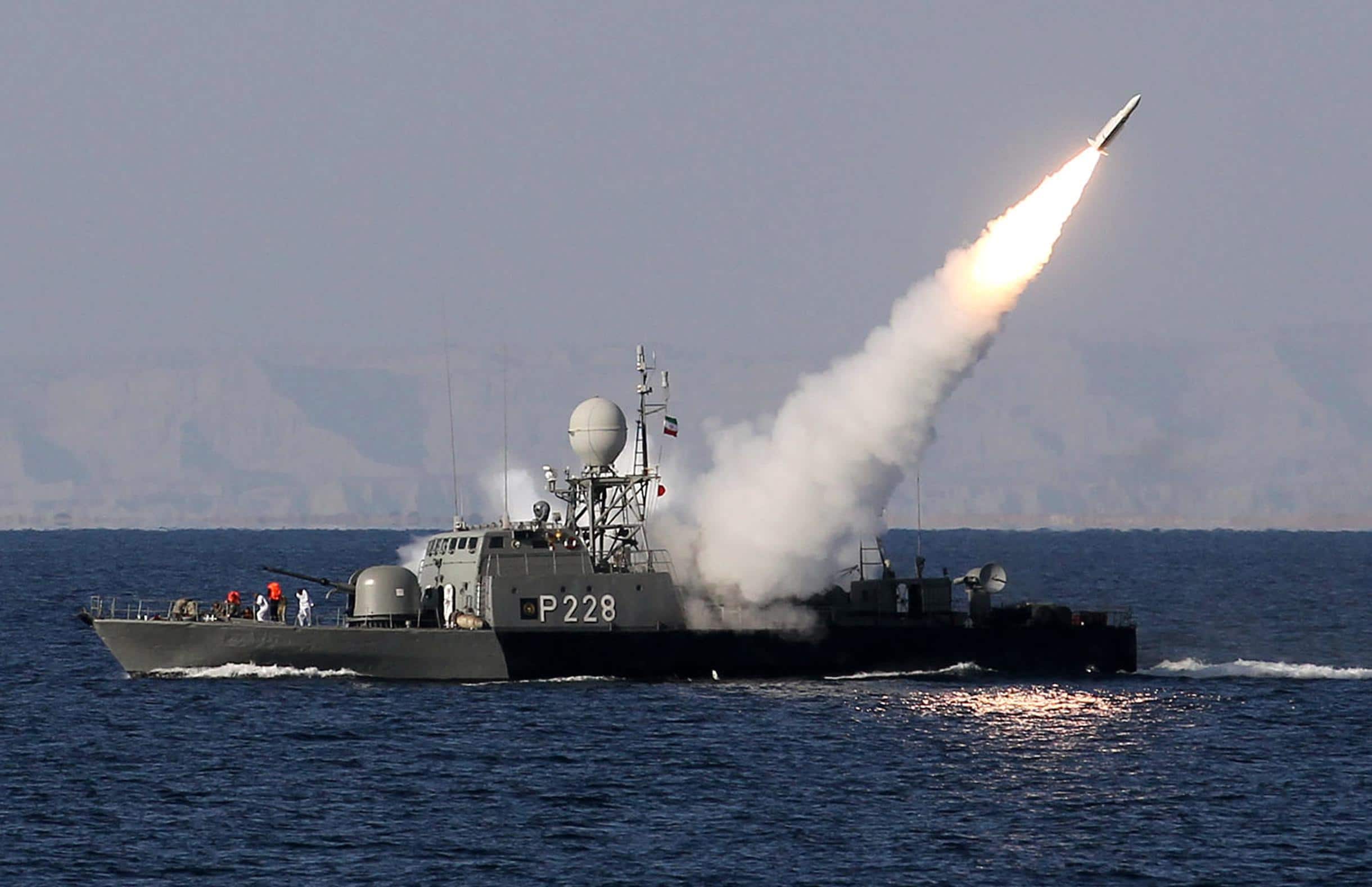 ifmat - Iranian propaganda video shows destruction of US Navy ships