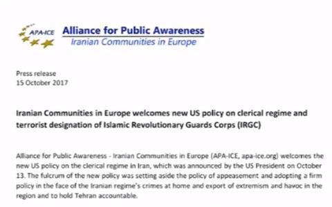 ifmat - Iranian communities in Europe welcome blacklisting the IRGC