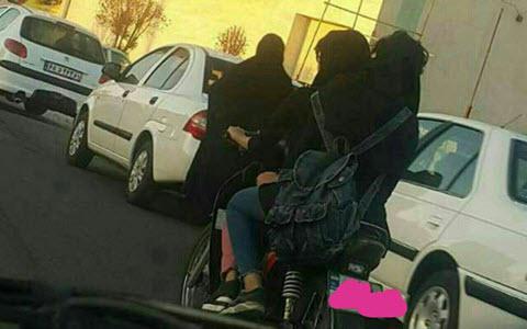 ifmat - Two girls arrested for motorcycling in Iran