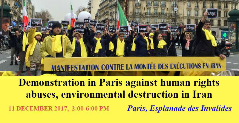 ifmat - Demonstrations in Paris against human rights abuses in Iran
