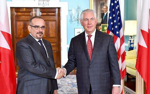 ifmat - Tillerson discusses Iran regimes Malign influence with Bahraini crown prince