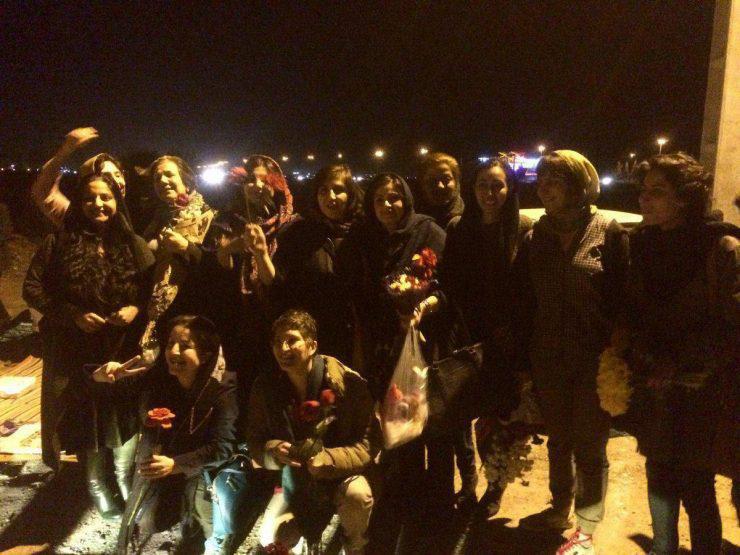 ifmat - Men detained at women rights rally in Iran