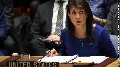 ifmat - US ambasador Haley blast Iran over civilian deaths in the Middle East