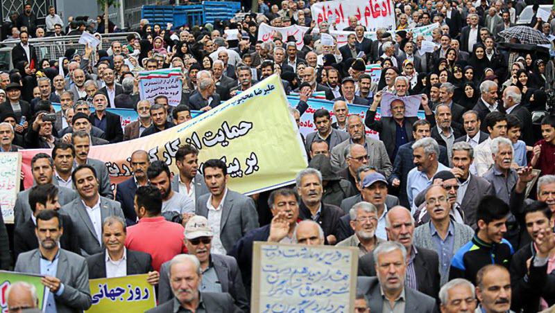 ifmat - Protests and Demonstrations in Iran on International workers day