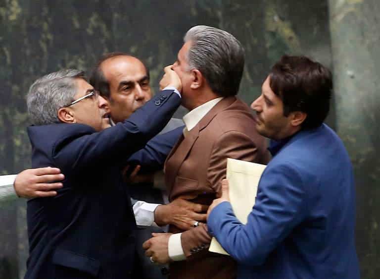 ifmat - Brawl breaks out in Iranian parliament