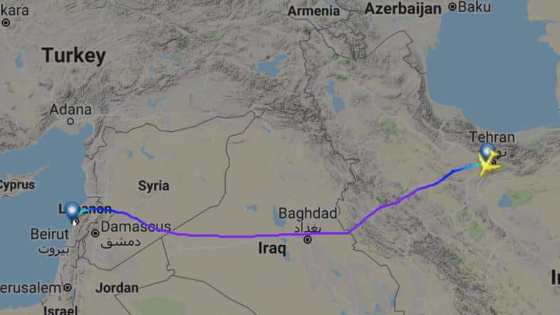 ifmat - Iranian plane transfers weapons to Hezbollah