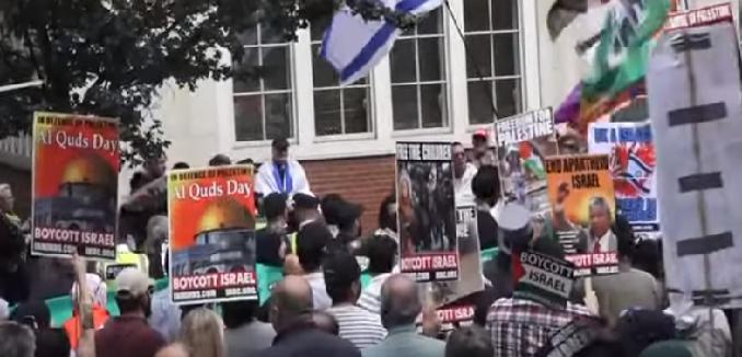 ifmat - Iran controlled proxies mark Al-Quds day with burning of US and Israeli flags