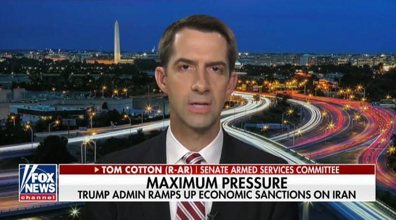 ifmat - Tom Cotton Zarif is no longer able to spend people money in restaurants