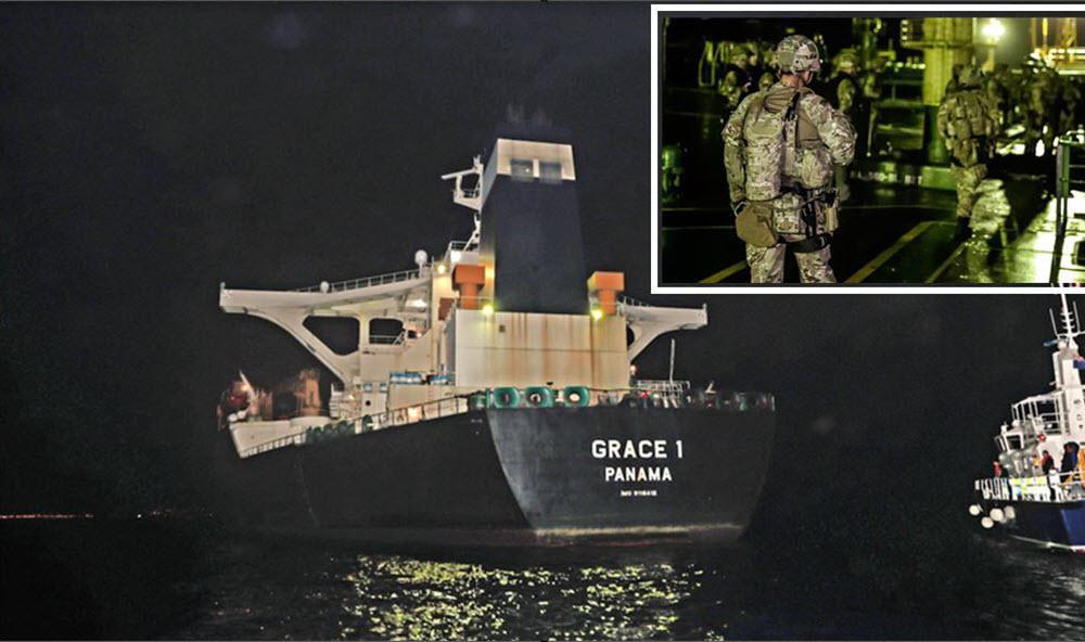 ifmat - Iranian oil tanker trying to skirt EU sanctions seized by Britain