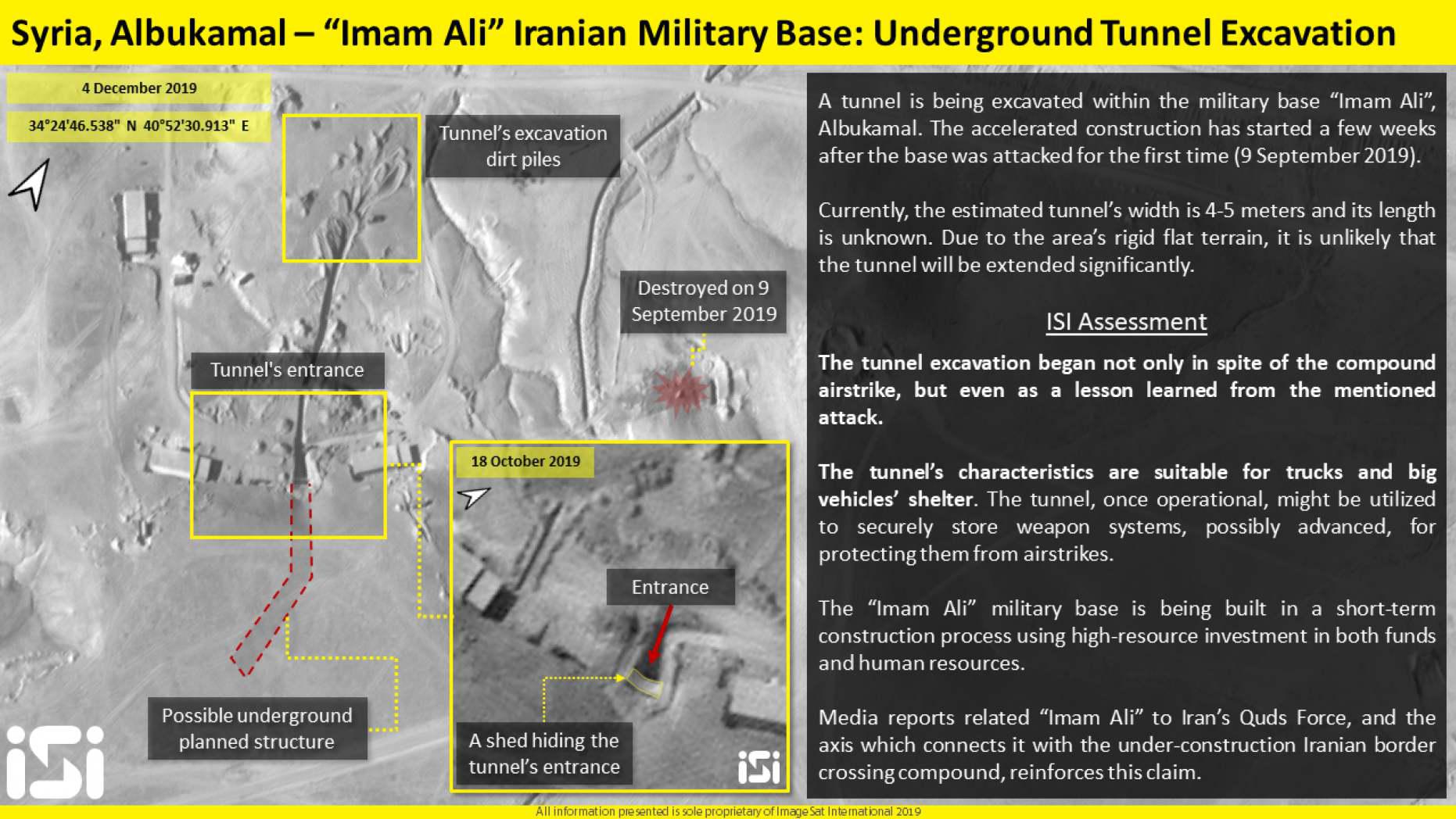 ifmat - Iran building new underground tunnel to house missiles