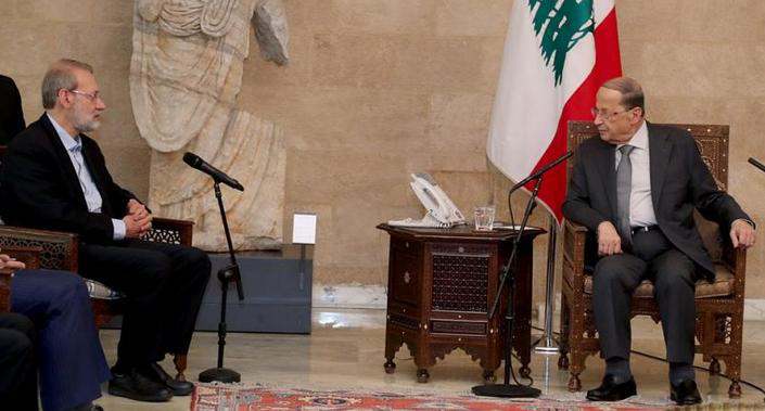 ifmat - Iranian speaker Larijani defends Hezbollah during visit to Lebanon
