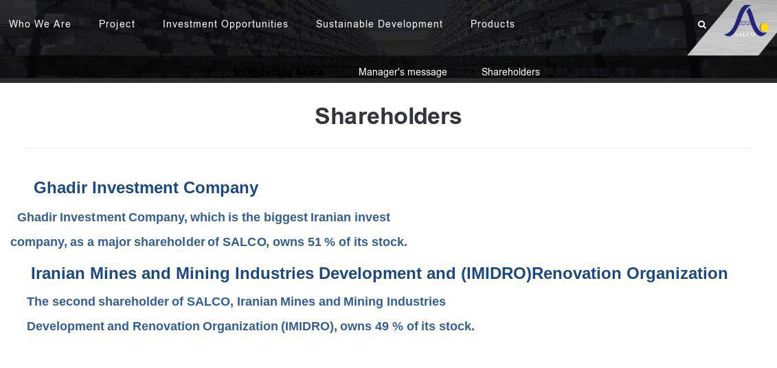ifmat - SALCO Shareholders