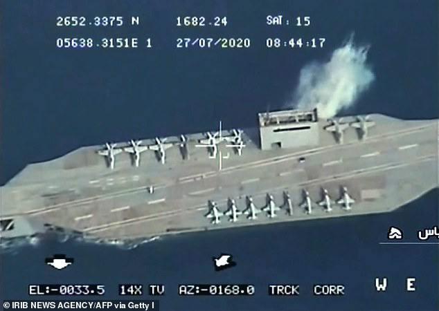 ifmat - Iran accidentally sinks replica US Nimitz-class aircraft carrier