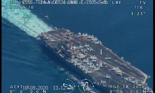 ifmat - Iran flew surveillance drone over US aircraft carrier near Persian Gulf