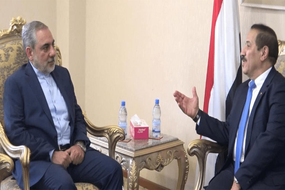 ifmat - Houthi officials meet Iran new envoy in Sanaa