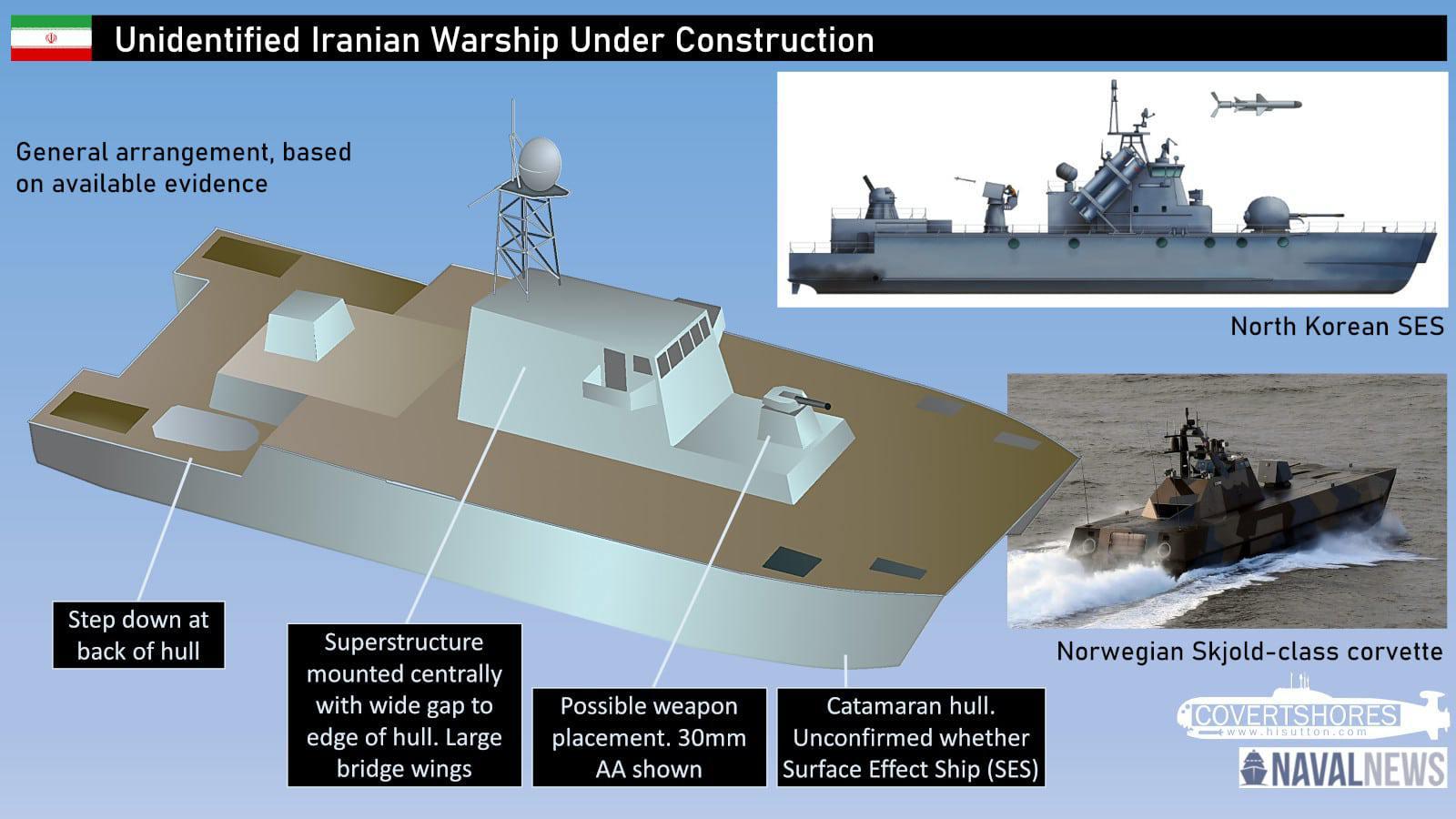 ifmat - Mystery warship seen in Iran may be a completely new type