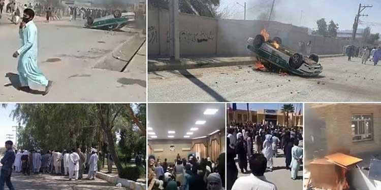 ifmat - Iran security forces fire tear gas to disperse protesters in Saravan