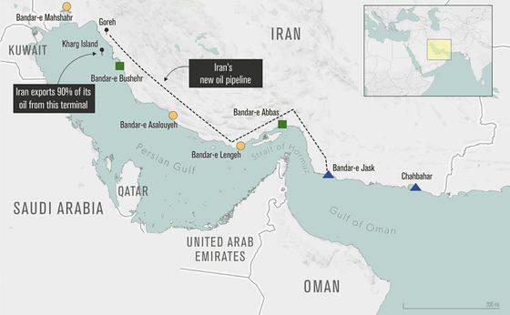 ifmat - Iran plans oil exports next month from new port beyond Hormuz