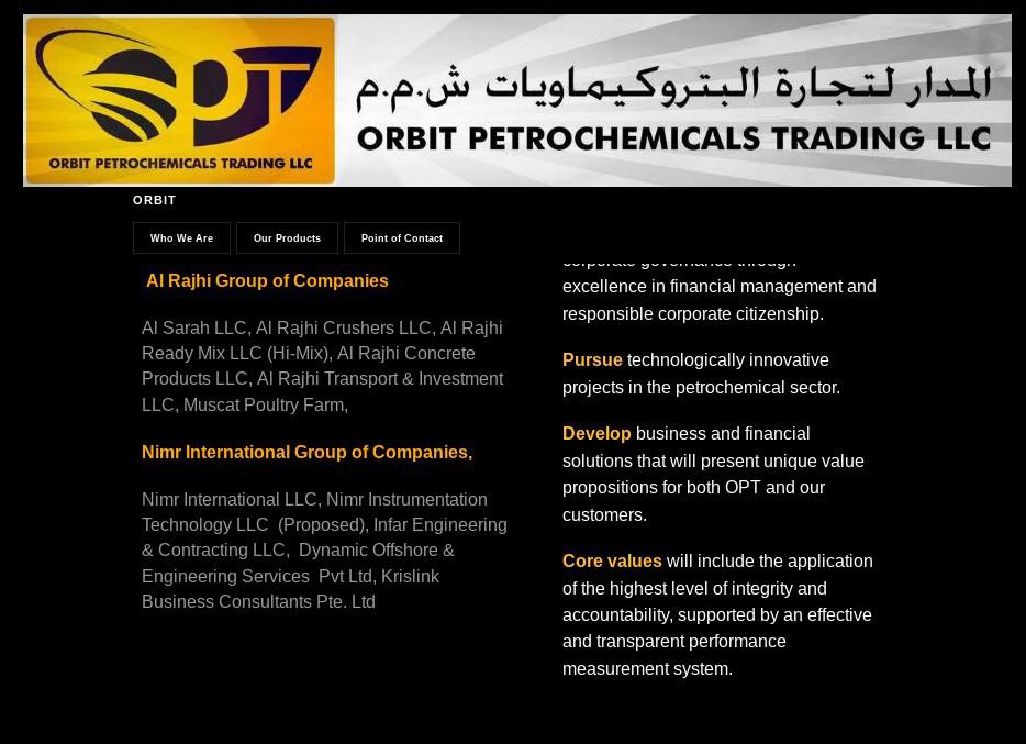 ifmat - Orbit petrochemicals Trading - Shareholders
