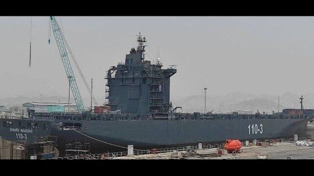 ifmat - Iran IRGC turns a panamax boxship into a warship