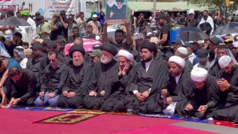 ifmat - A demonstrator from the Sadrist movement to Akhbar Al-Aan Iranian interference is rejected by the Iraqi people