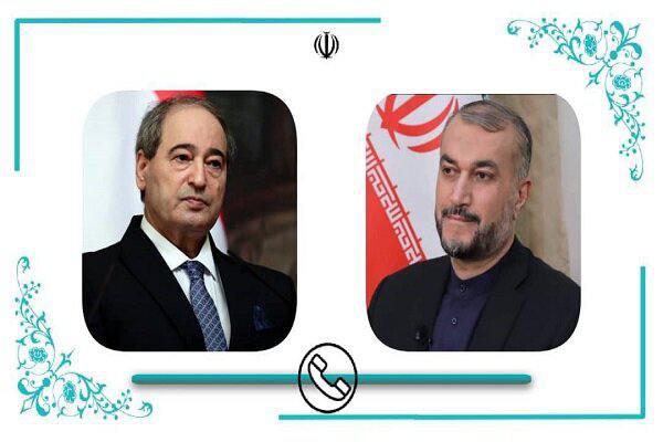 ifmat - Iranian and Syrian FMs discuss Gaza latest developments on phone