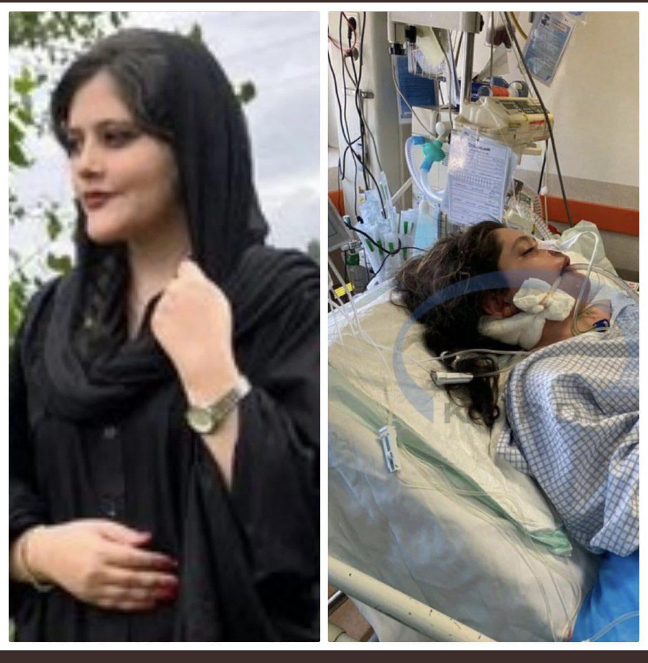 ifmat - Iranian woman declared brain dead after her arrest by morality police in Tehran