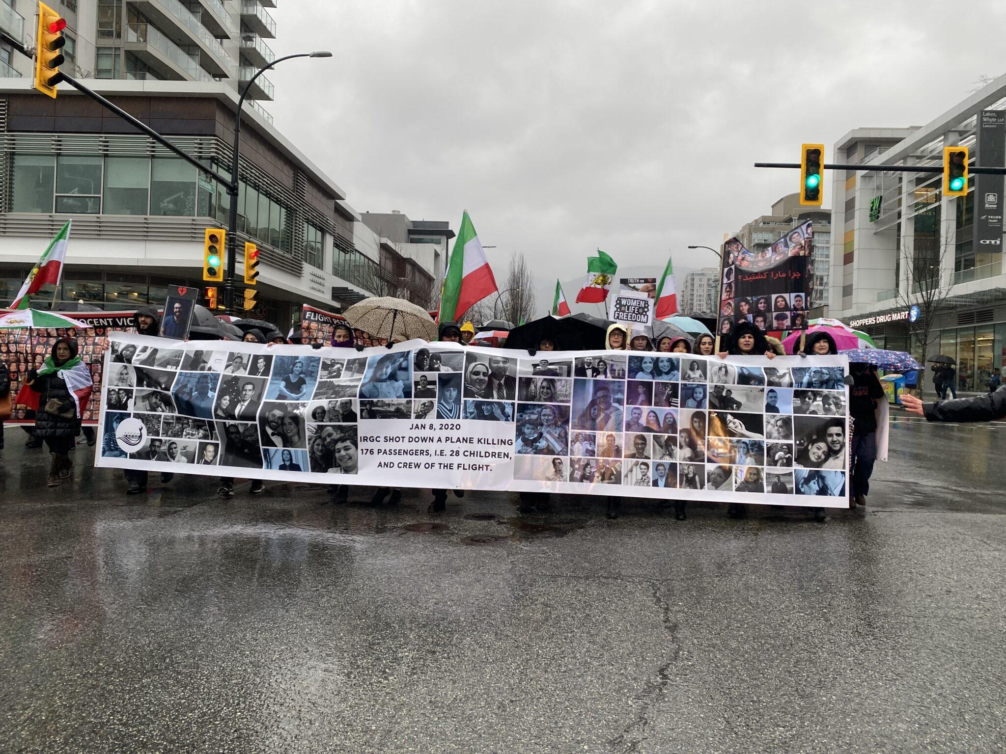 ifmat - Iranian Canadians rally to remember victims of Flight PS752
